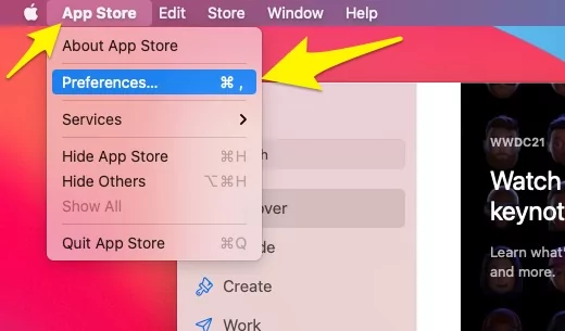 open-app-store-preferences-on-mac-or-macbook