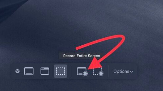 весь экран записи на macos mojave