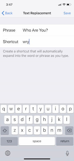 5 Create or Add Keyboard Shortcuts on iPhone