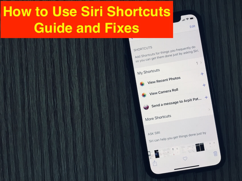 8 How to use Siri Shortcuts and Not working guide
