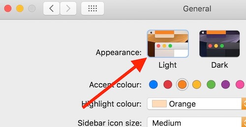 Turn on light mode for use Dynamic Desktop on Mac
