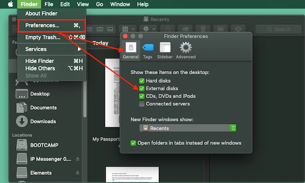 3 Show External Drive on Mac finder sidbar
