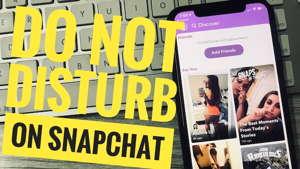 6. Режим «Не беспокоить» на iPhone Snapchat в iOS