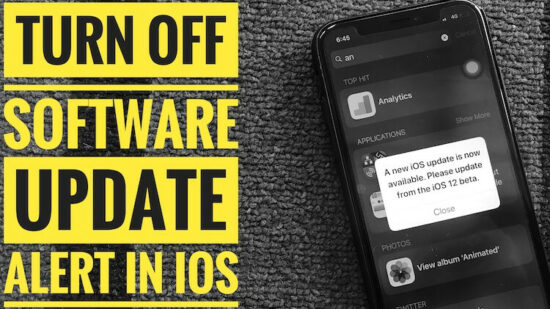 How to Turn Off Popup: new iOS 26 Update is Now Available Please Update ...