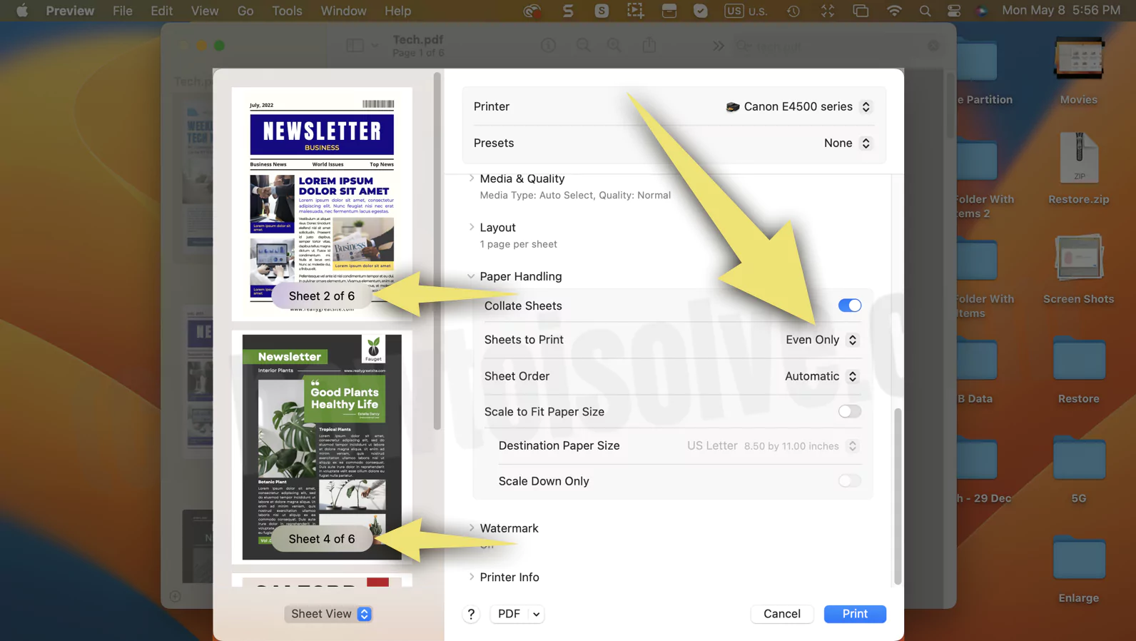 print-even-pages-only-on-mac