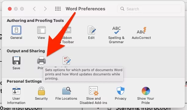 print-option-in-word-preferences-on-mac