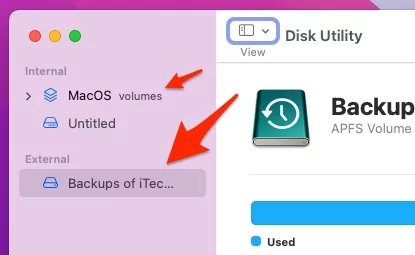 show-only-volume-from-sidebar-of-disk-utility