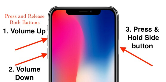 Жесткая перезагрузка или принудительный перезапуск iPhone XS Max