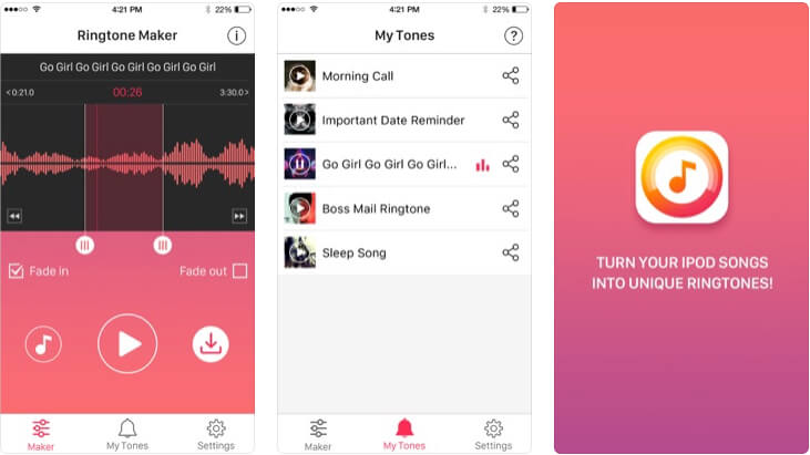 Ringtone Maker - создавайте рингтоны из своей музыки для iPhone