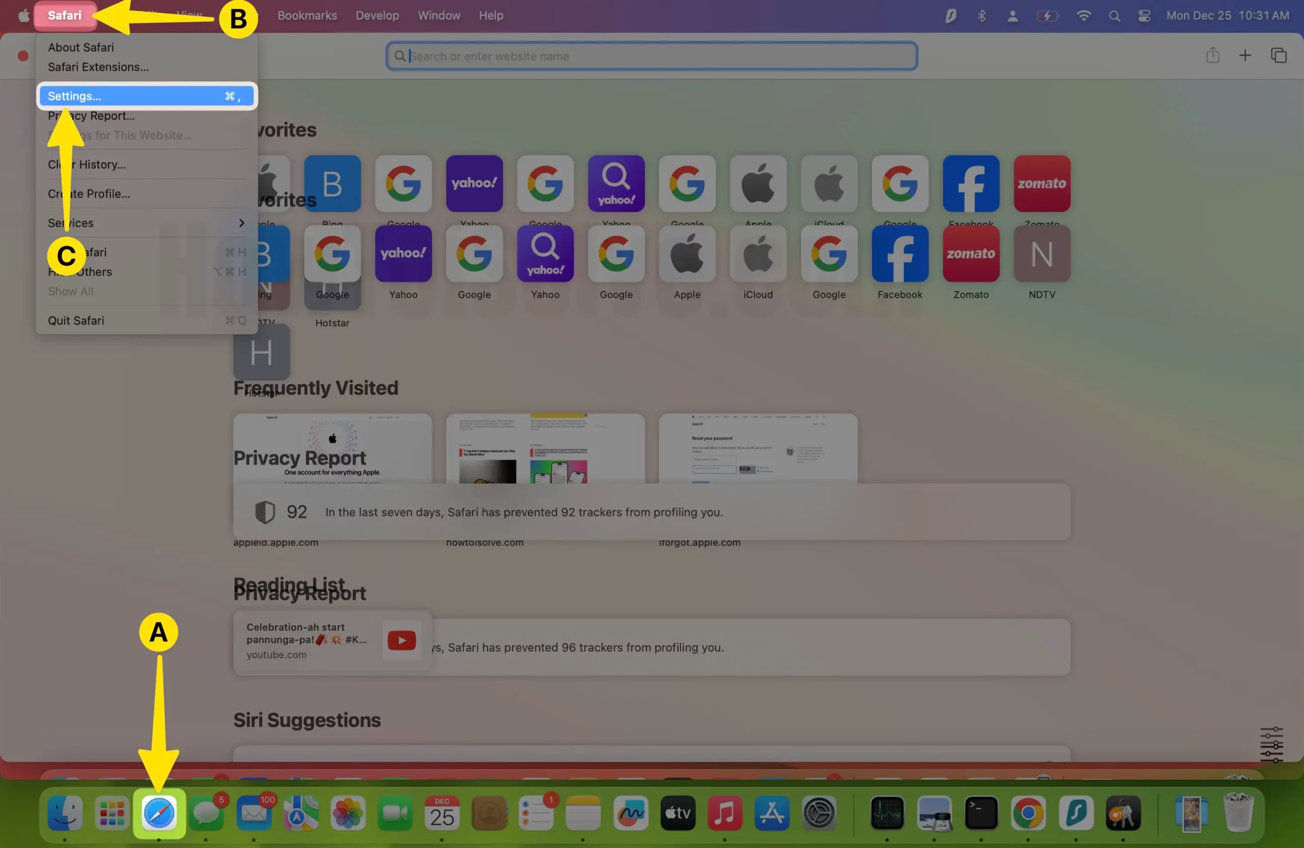 ipad safari not loading images Open Safari Select Settings on Mac