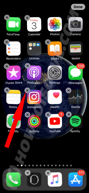 Delete Apps from Home Screen on iPhone XR