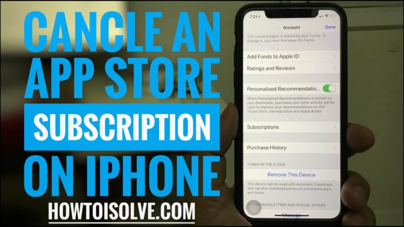How to Cancel Subscription on iPhone XS Max XR