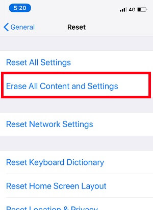 Reset Settings on iPhone if Microphone not working