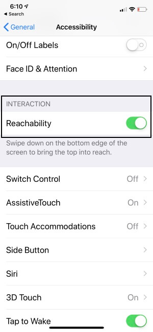 Accessibility not working on iPhone
