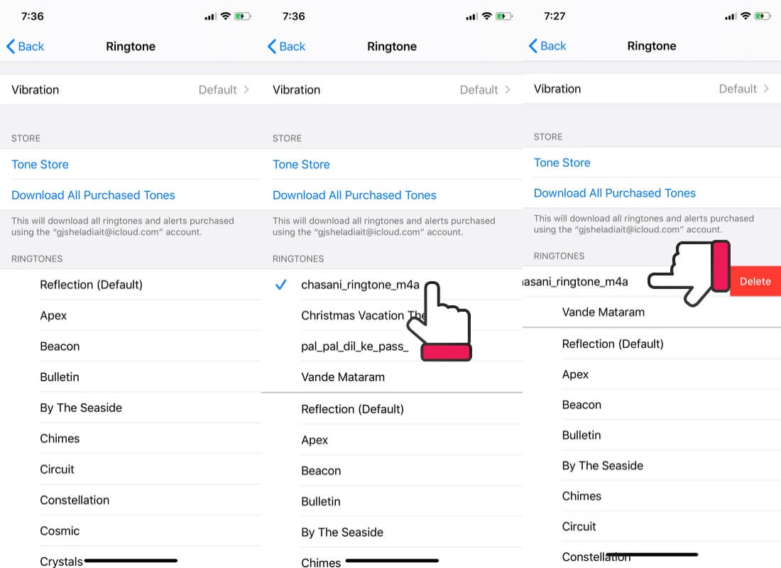 Изменить или удалить собственный рингтон на iPhone и iPad