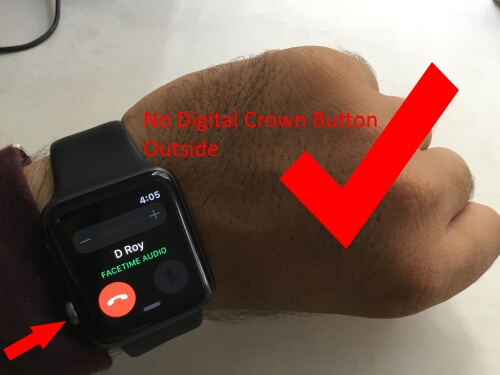 Digital Crown button on left hand Orientation of apple watch