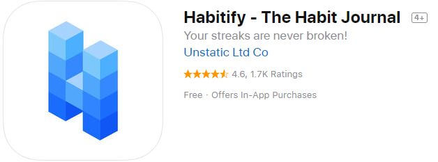 Habitify iPhone habit tracking app