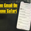 Open Gmail on iPhone Safari
