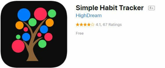 Simple Habit Tracker app for iPhone and iPad