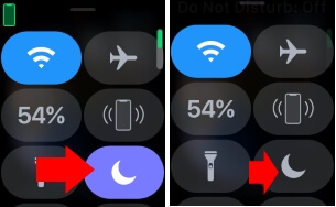 Disable Do not Disturb on apple watch