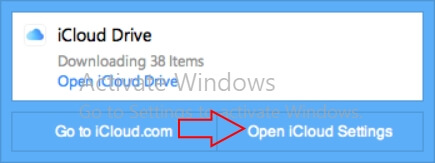 Open icloud settings on windows 10