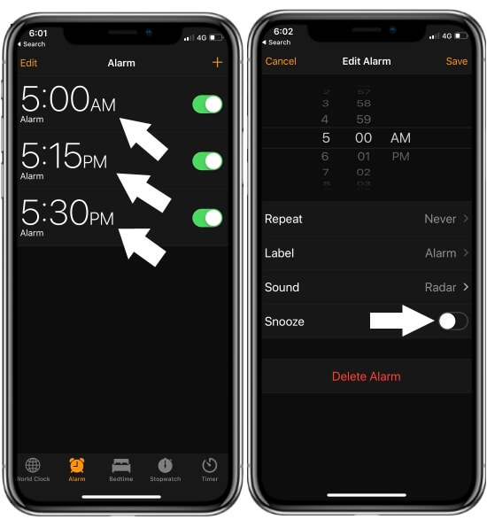 Часы на экране айфона установить. Snooze iphone. Iphone Alarm Screen Snooze. Обозначения на часах Snooze source. Часы на погасшем экране айфона.