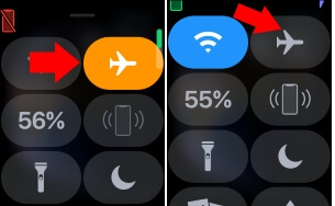 Turn off Airplane mode on apple watch