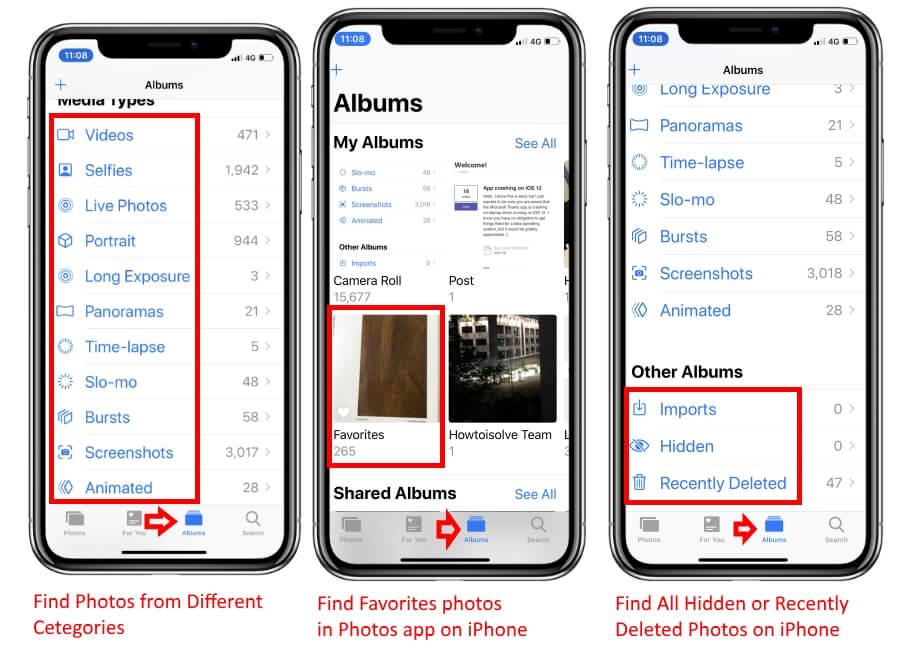 Where to Find Pictures Taken on iPhone XS Max
