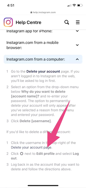 click-on-delete-your-account-page