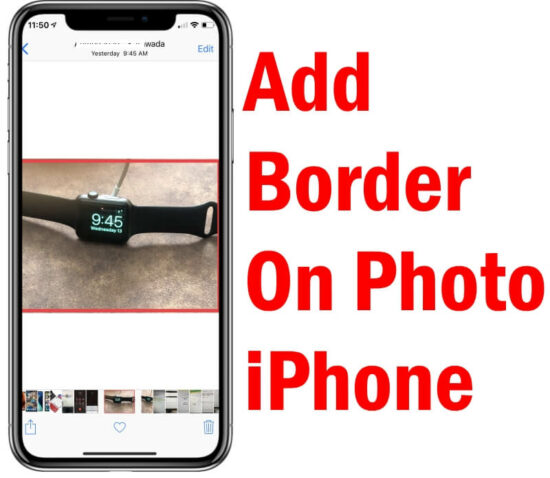 Add Border to Photos on iPhone