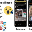 Dark mode on iPhone for Facebook instagram social app