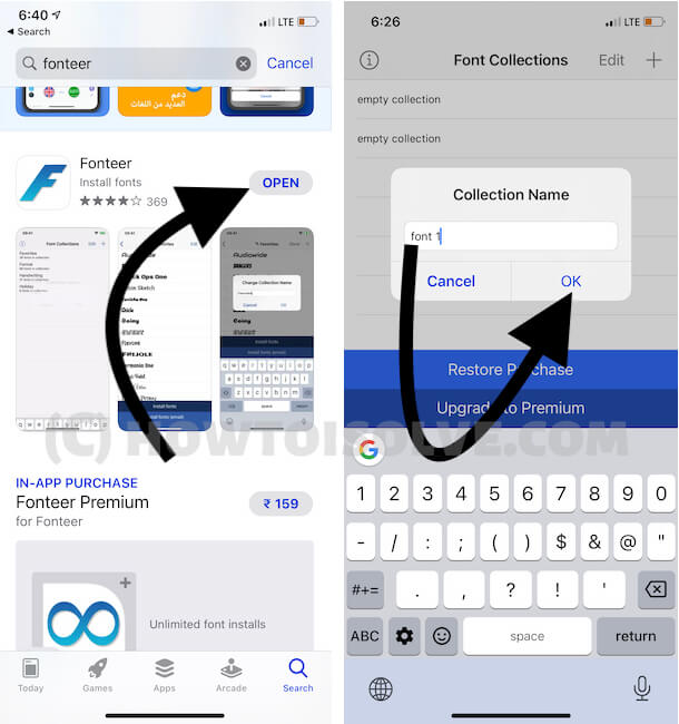 Download Third-Party Fonts app on iPhone from App Store