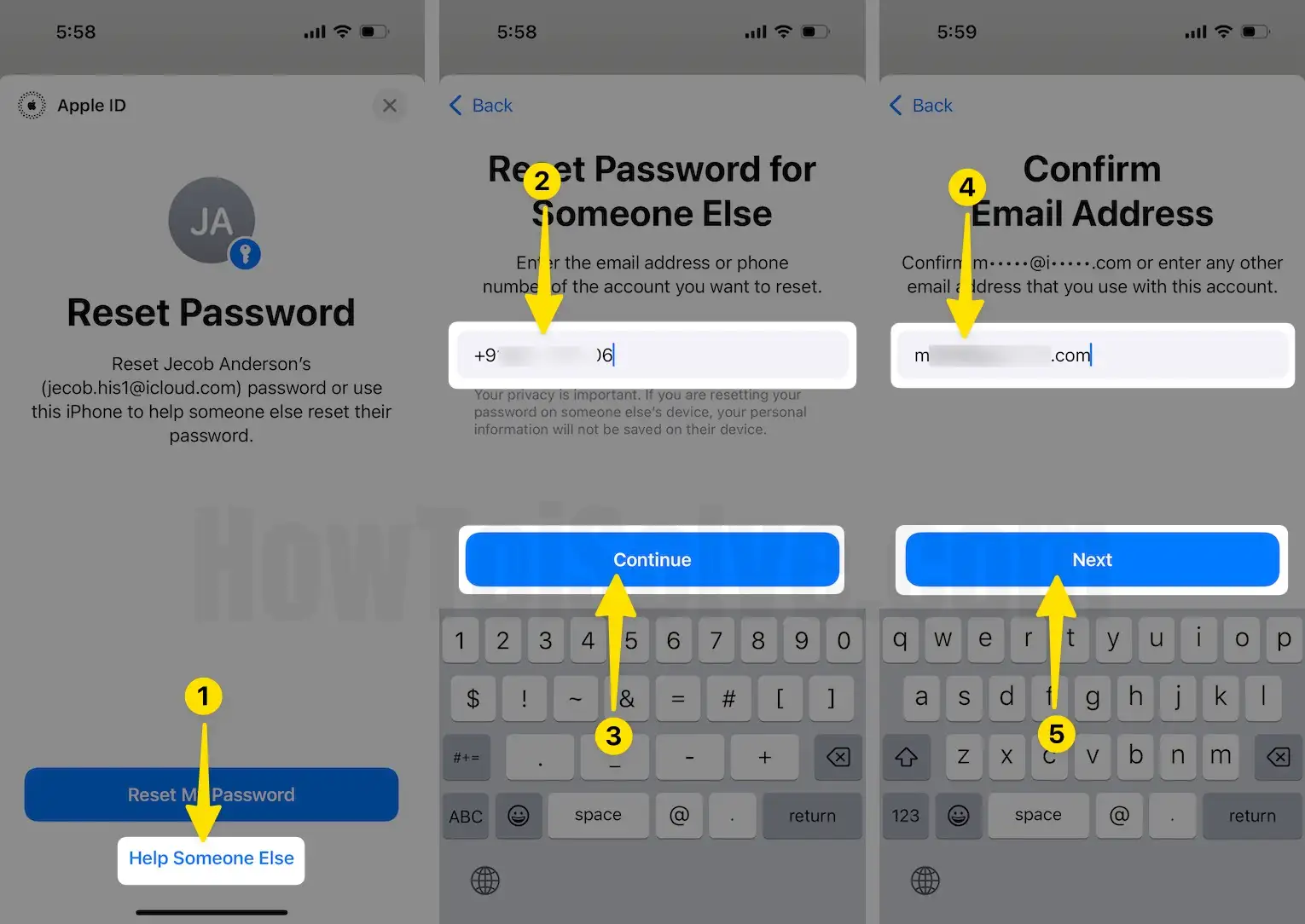 Enter your passcode click Password Verify on iPhone