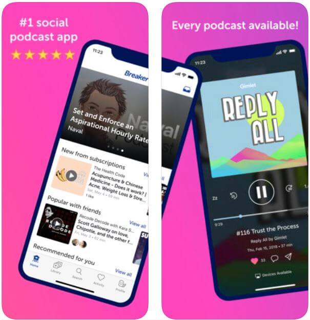 Most popular podcast app for iPhone