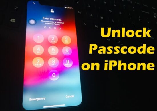Unlock Passcode on iPhone XR and iPhone XS and iPhone XS Max