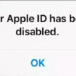 Your Apple ID is disabled on iPhone