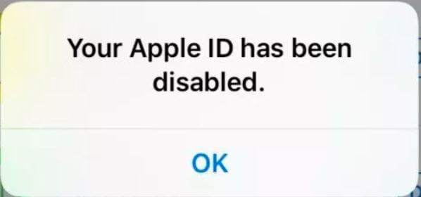 Your Apple ID is disabled on iPhone