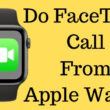 Do FaceTime Call From Apple Watch