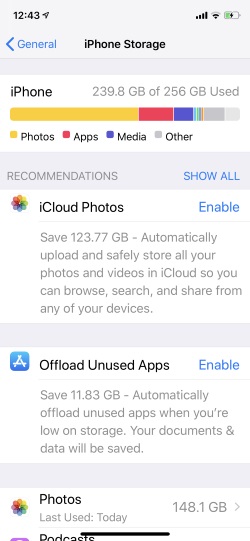iPhone Storage Optimization for iOS 13