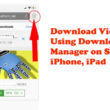 Download Videos using Download Manager on Safari iPhone iPad