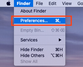 Finder Preferences on Mac-2