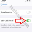 Low Data Mode in iOS 13 on iPhone and iPad