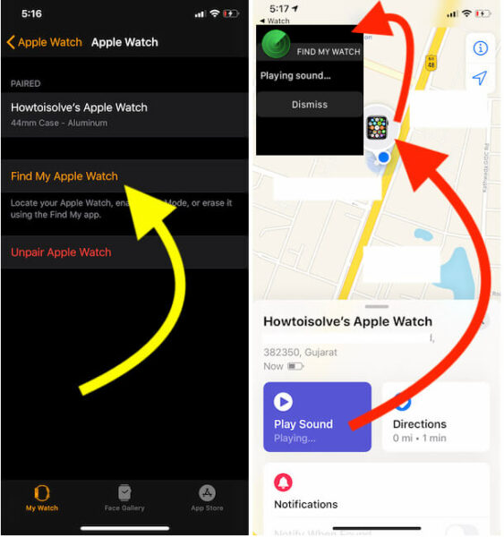 How to Ping Apple Watch Using iPhone and Contrarily
