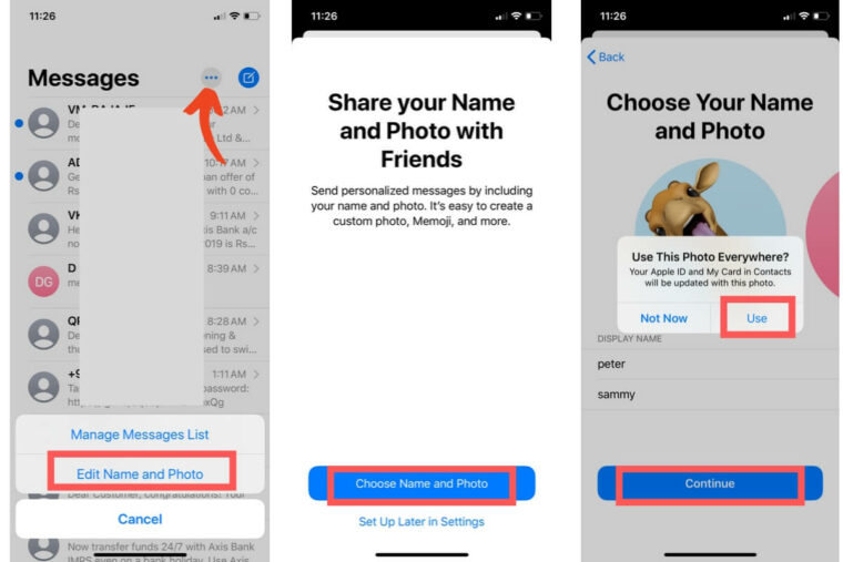 How to Set Your iMessage Profile Picture and Name [Change]