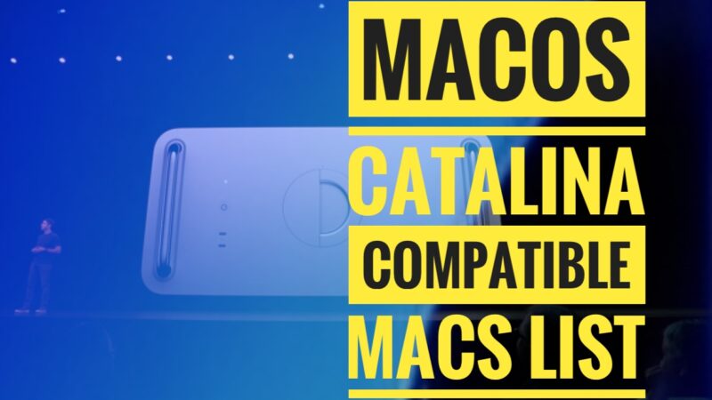 macos catalina supported macs list