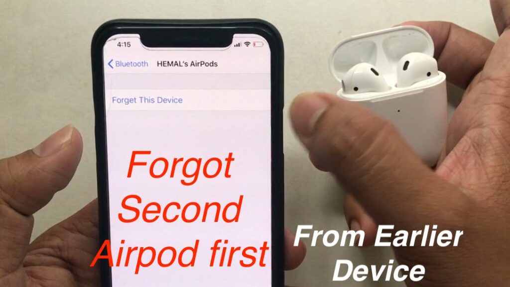 Forgot Second Airpods from earlier device and Try to pair now