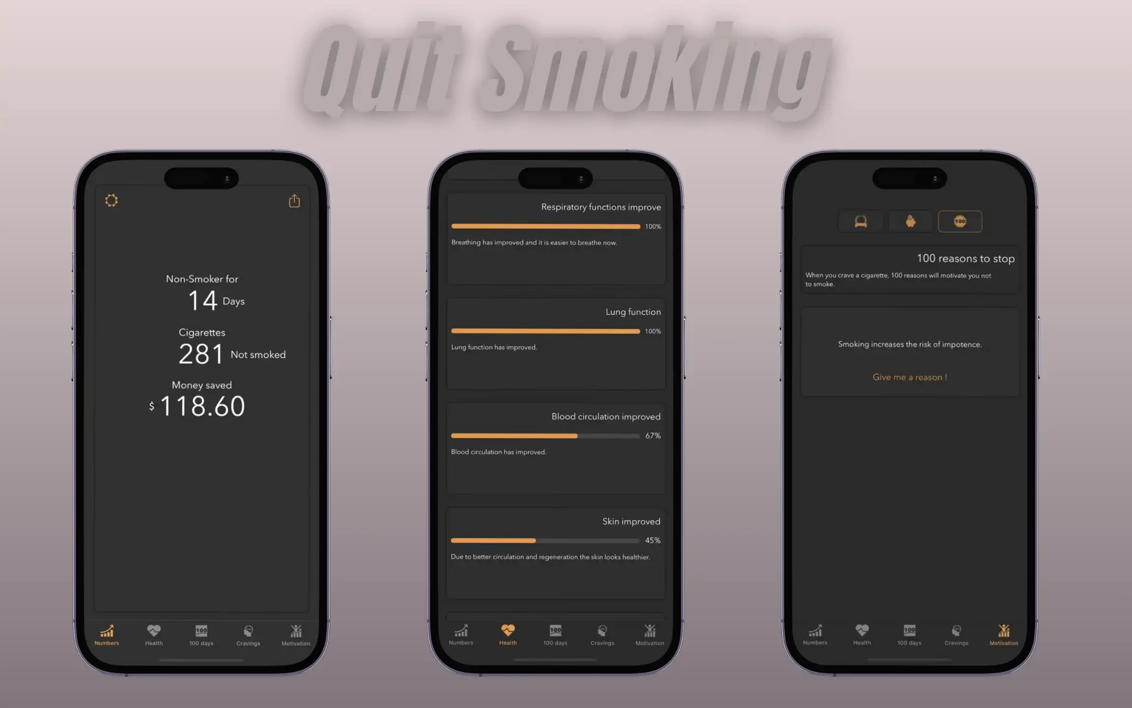 Quit Smoking App for iPhone