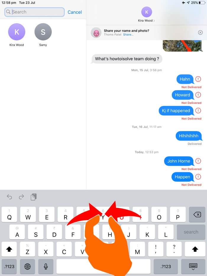 pinch Zoom in to enter in Floating keyboard on iPad in iPadOS 13 or later (1)