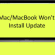 Mac Won't Install Update
