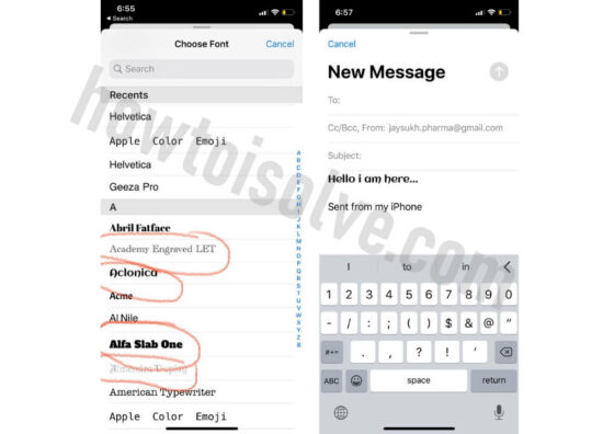 Use Custom Fonts on iPhone